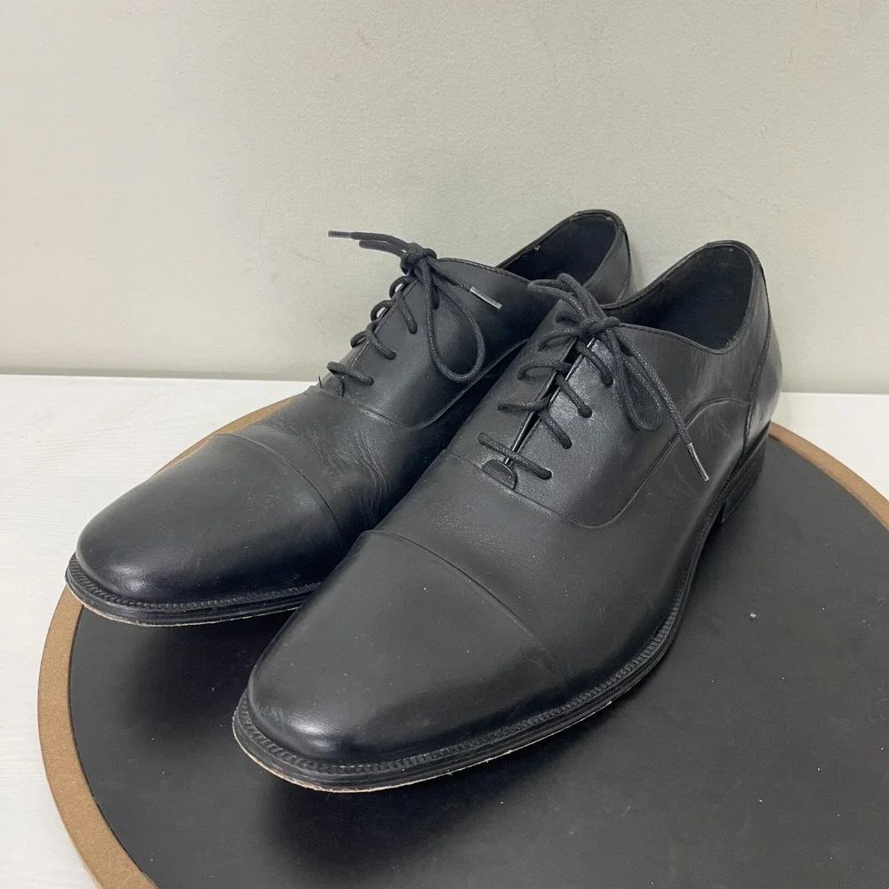 Florsheim Cap Toe Oxford Men Size 13 M Leather Dress Shoe Black Business Classic